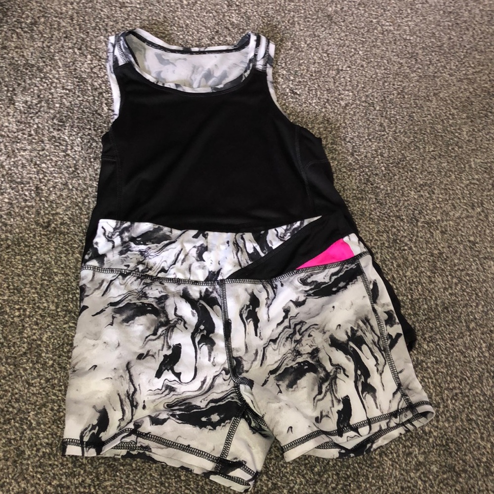 ☻ tank top and spandex set ☻